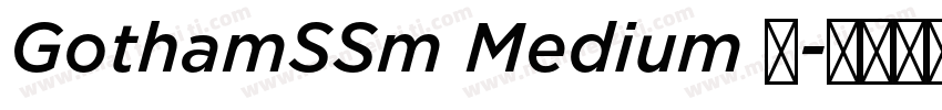 GothamSSm Medium 中字体转换